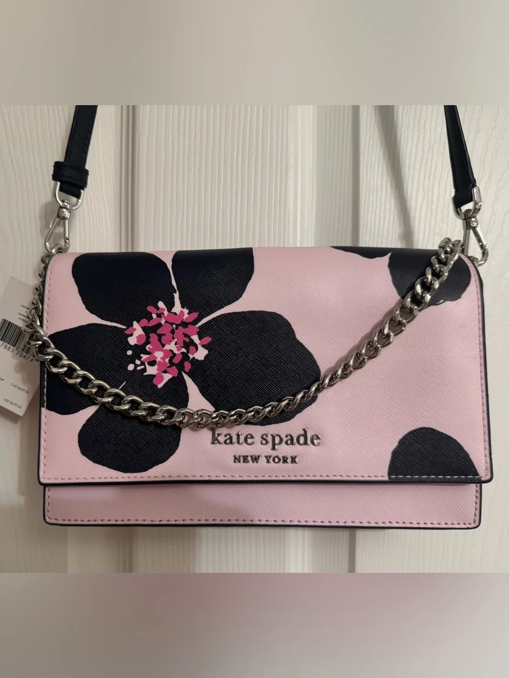 Kate Spade Cameron Grand Flora Convertible Crossbody Pink Floral NWT